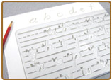 Handwriting Template:Transitional Manuscript (lower case)